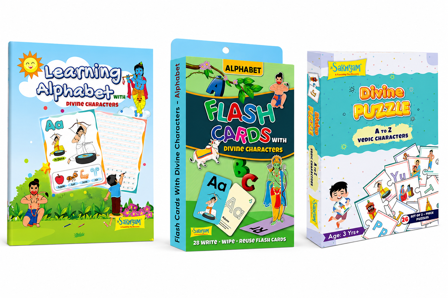 Learning Alphabet Combo | Educational & Colouring Books Set for Kids