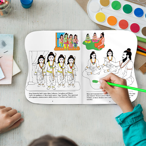 Glimpses of Ramayan Colouring cum Story Book