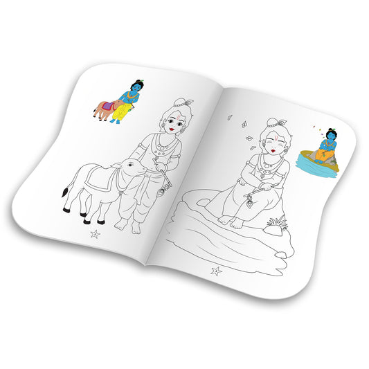 Charming Krishna Colouring Book