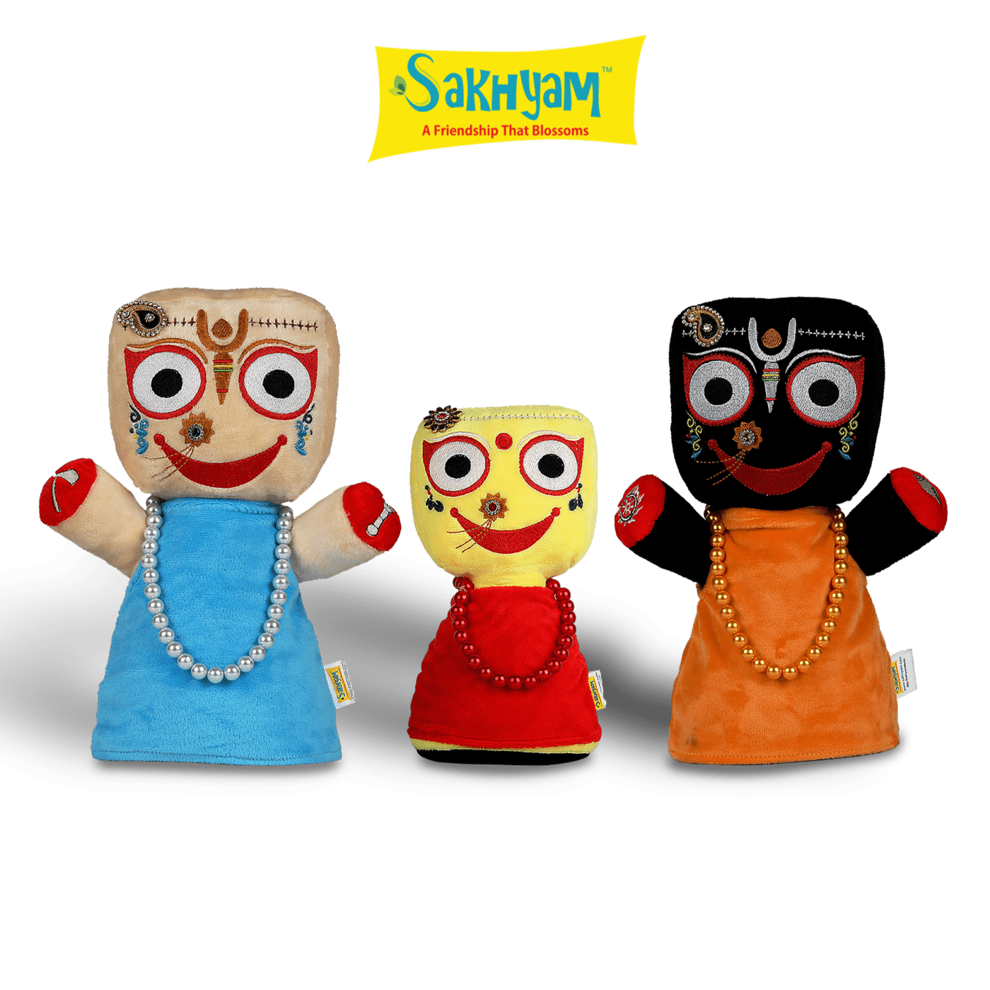 Siblings of Puri Dham Soft Dolls (Jagannath Baladeva Subhadra)- Approx 10.5 Inches