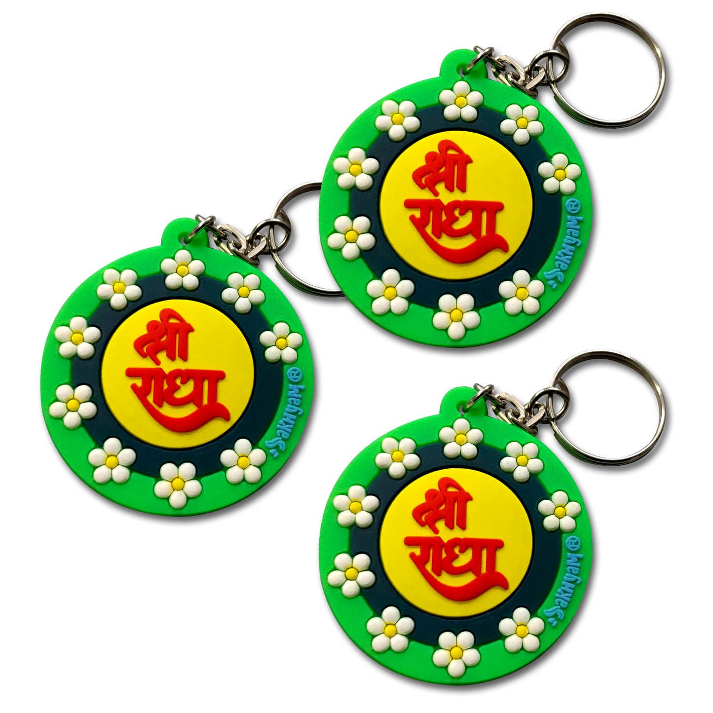 Shri Radha Keychain- PVC (Set of 3)