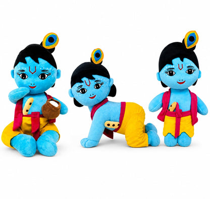 Krishna Series Soft Toys (Small) | Plush Toys Gift Set for Kids | Soft Plush | Premium Fabric | Ideal Gift