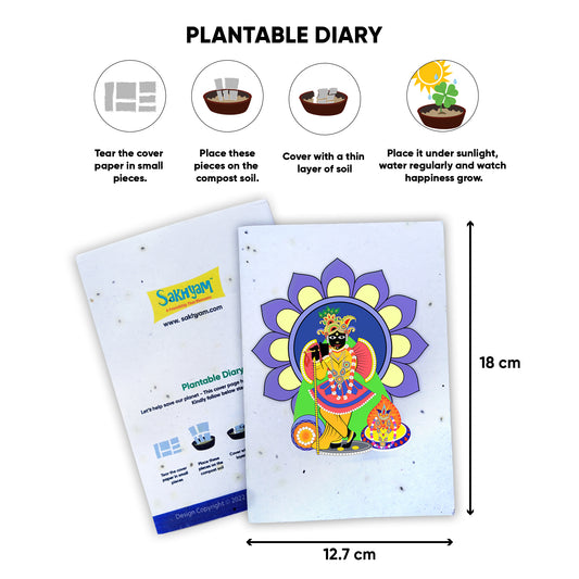 Bankey Bihari Plantable Notepad - 40 writable pages