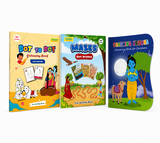 Krishna Books Combo | Educational & Coloring Books Set for Kids