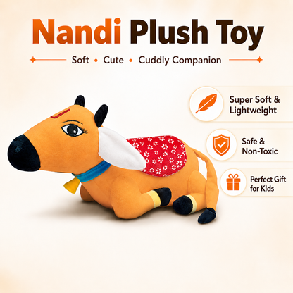 Surabhi Cute Desi Cow Soft Toy Brown – 13.5 Inch (Small)