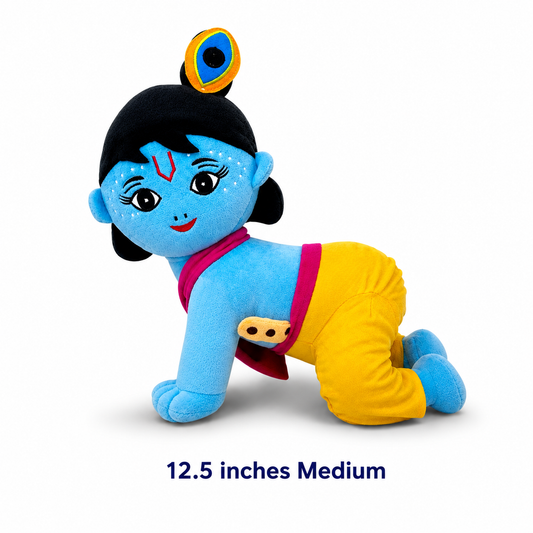 Manohar- Baby Krishna crawling Soft Doll Baby Krishna Plush Toy for Kids