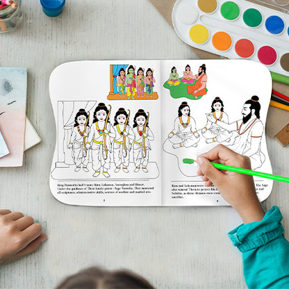 Glimpses of Ramayan Colouring cum Story Book