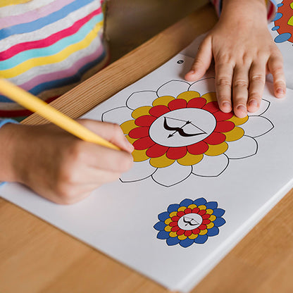 Mandala Art Copy Colouring Book for beginners, Level 1 [Pages: 20]