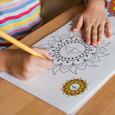Mandala Art Copy Colouring Book for beginners, Level 2 [Pages: 20]