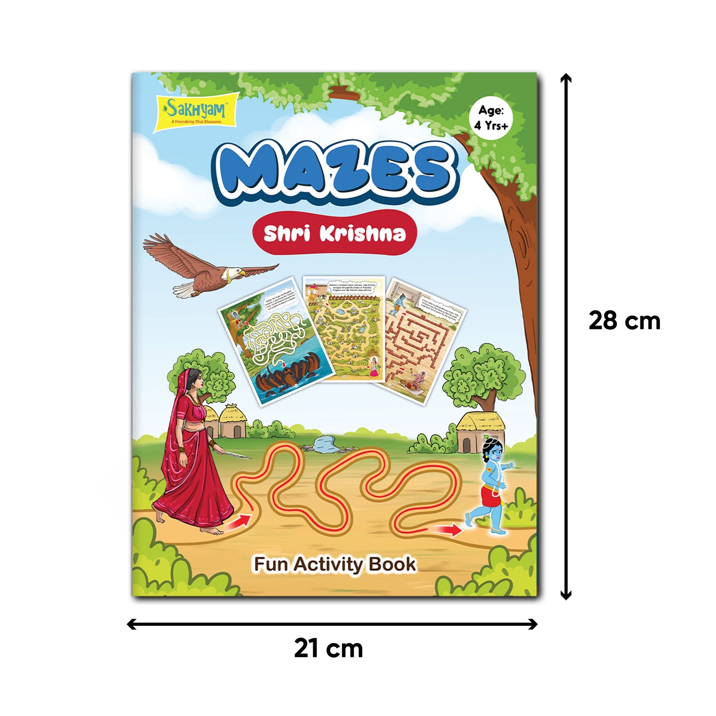 Mazes - Shri Krishna, Kids Activity Book [Pages: 32]