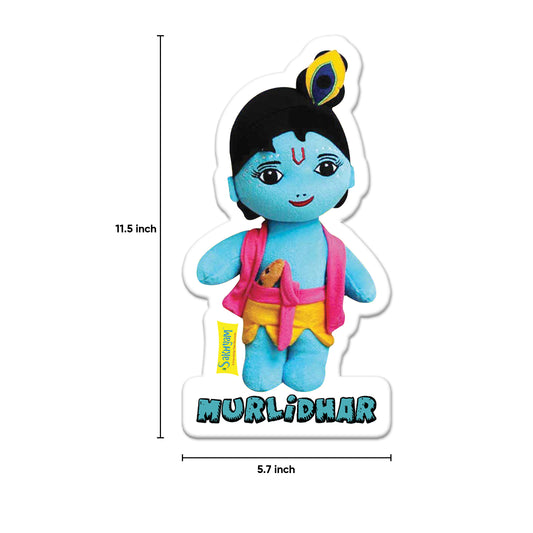 Sakhyam Krishna Murlidhar Sunboard Cutout Self-Adhesive Wall Sticker