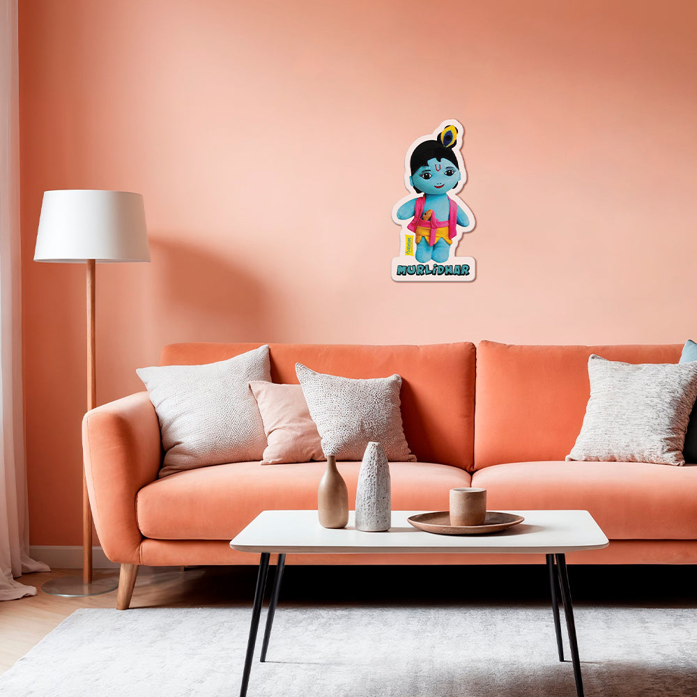 Sakhyam Krishna Murlidhar Sunboard Cutout Self-Adhesive Wall Sticker