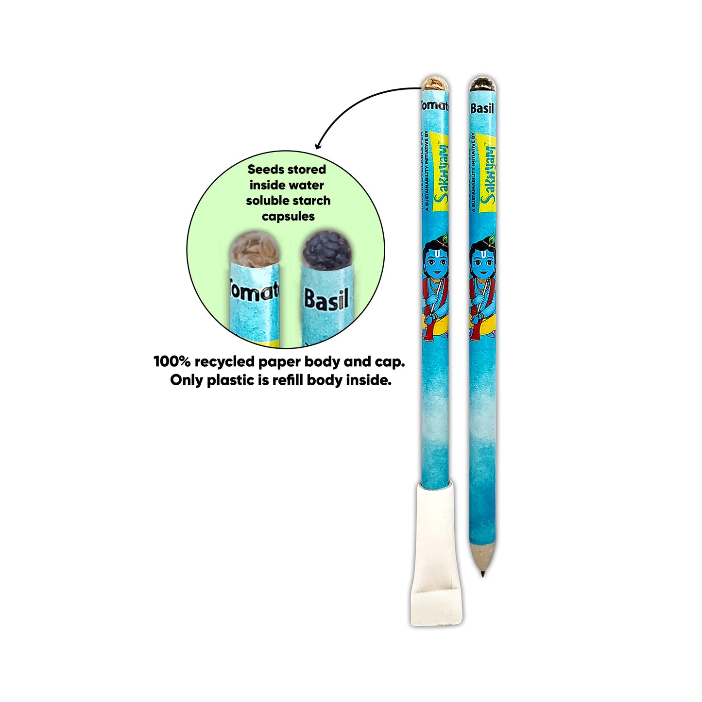 Gopal Plantable Pen Combo (Pack of 2 Pens)