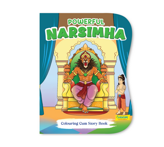 Powerful Narsimha Colouring Cum Story Book for Kids | Indian Culture  Moral Story & Activity Book | Hindu Culture Learning Book for Children