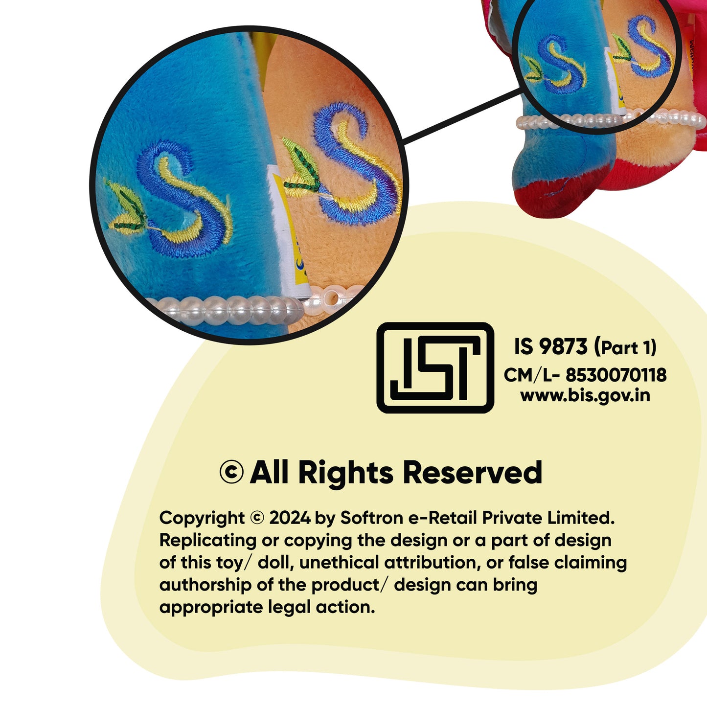 Radha Madhav Krishna Soft Dolls (Toys)