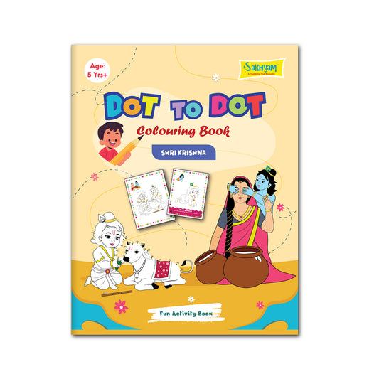 Dot To Dot - Shri Krishna, Colouring cum Activity Book [Pages: 32]