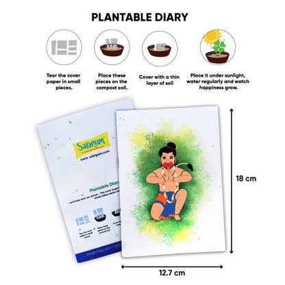 Hanuman Plantable Notepad - 40 writable pages