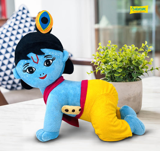 Manohar- Baby Krishna crawling Soft Doll [Sound box Available]